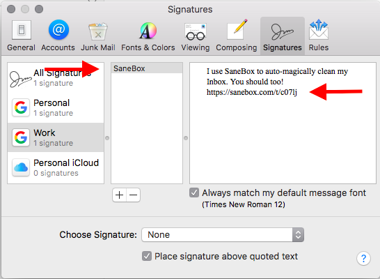 How to create a name for your email signature